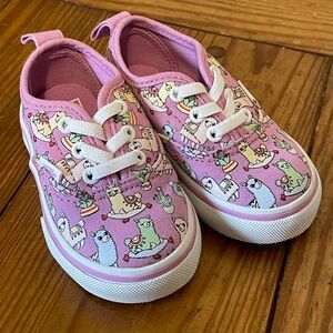 Vans slip on alpaca sneakers toddler size 5